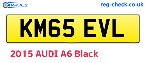 KM65EVL are the vehicle registration plates.