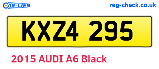 KXZ4295 are the vehicle registration plates.