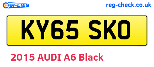 KY65SKO are the vehicle registration plates.