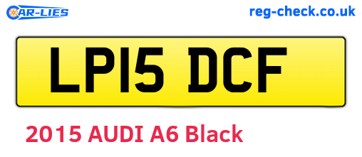 LP15DCF are the vehicle registration plates.