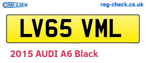 LV65VML are the vehicle registration plates.