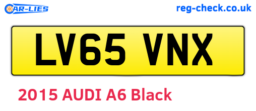 LV65VNX are the vehicle registration plates.