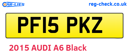 PF15PKZ are the vehicle registration plates.