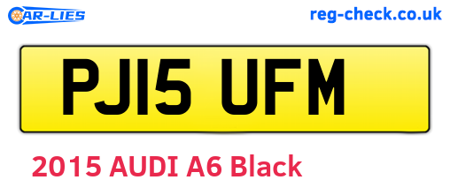 PJ15UFM are the vehicle registration plates.
