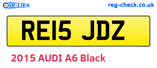 RE15JDZ are the vehicle registration plates.