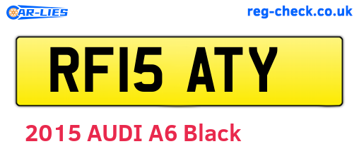 RF15ATY are the vehicle registration plates.
