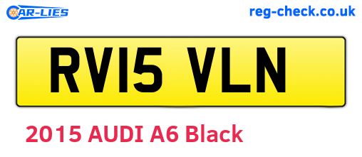 RV15VLN are the vehicle registration plates.