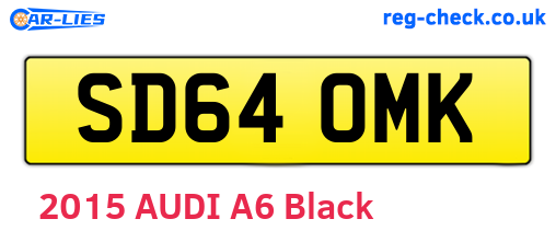 SD64OMK are the vehicle registration plates.