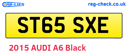 ST65SXE are the vehicle registration plates.