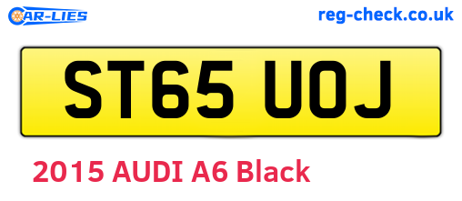 ST65UOJ are the vehicle registration plates.