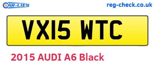 VX15WTC are the vehicle registration plates.