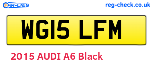 WG15LFM are the vehicle registration plates.