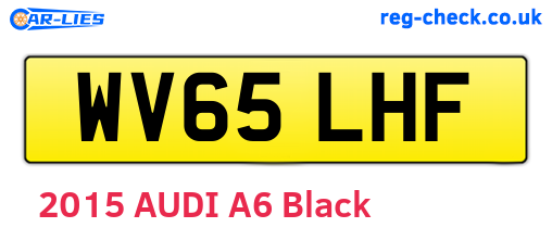 WV65LHF are the vehicle registration plates.