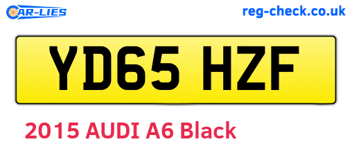 YD65HZF are the vehicle registration plates.