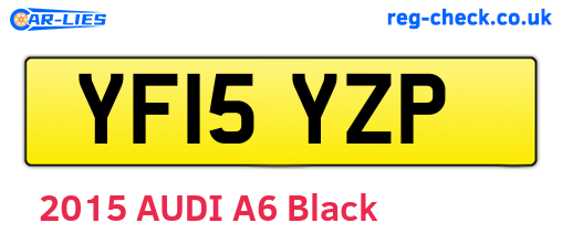 YF15YZP are the vehicle registration plates.