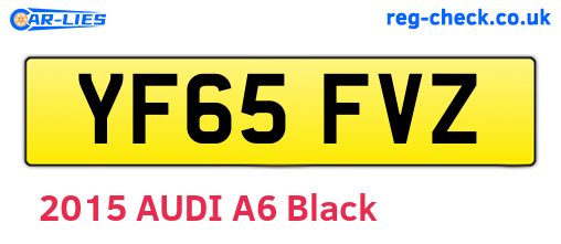 YF65FVZ are the vehicle registration plates.