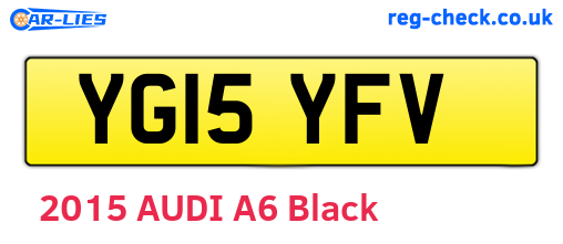 YG15YFV are the vehicle registration plates.