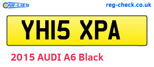 YH15XPA are the vehicle registration plates.
