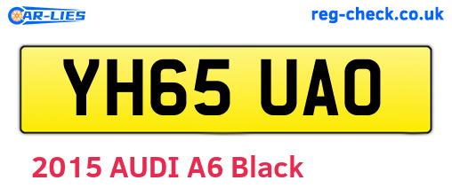 YH65UAO are the vehicle registration plates.