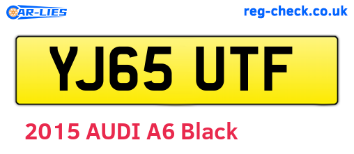 YJ65UTF are the vehicle registration plates.