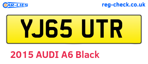 YJ65UTR are the vehicle registration plates.