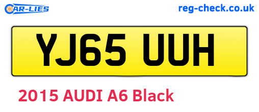 YJ65UUH are the vehicle registration plates.