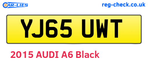 YJ65UWT are the vehicle registration plates.