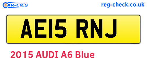 AE15RNJ are the vehicle registration plates.