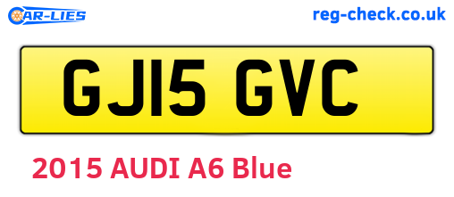 GJ15GVC are the vehicle registration plates.