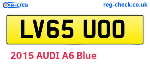 LV65UOO are the vehicle registration plates.