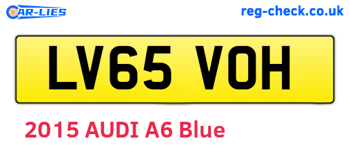 LV65VOH are the vehicle registration plates.