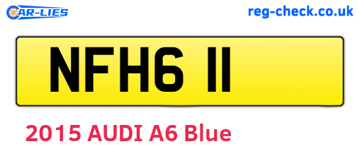 NFH611 are the vehicle registration plates.