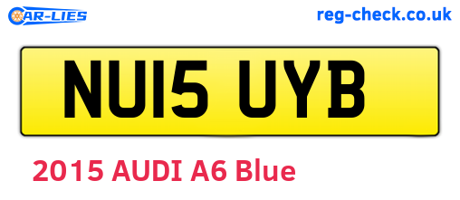 NU15UYB are the vehicle registration plates.