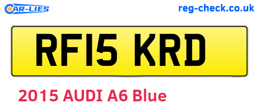 RF15KRD are the vehicle registration plates.