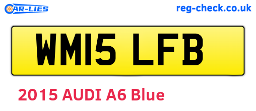 WM15LFB are the vehicle registration plates.
