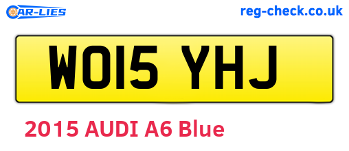 WO15YHJ are the vehicle registration plates.
