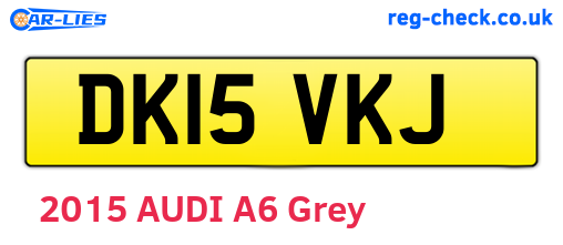 DK15VKJ are the vehicle registration plates.