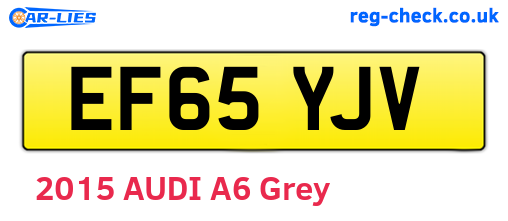 EF65YJV are the vehicle registration plates.