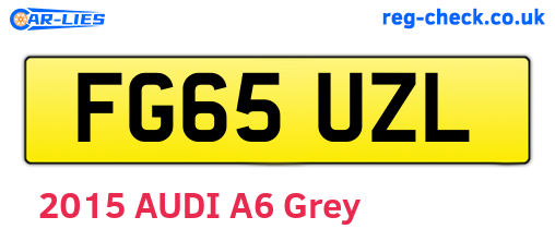 FG65UZL are the vehicle registration plates.