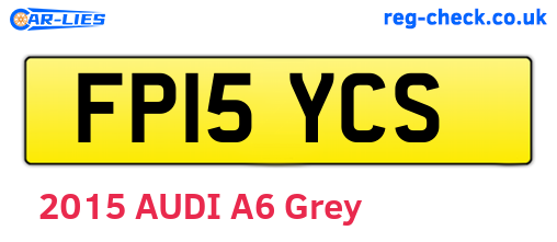 FP15YCS are the vehicle registration plates.