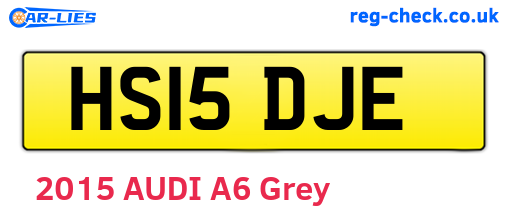 HS15DJE are the vehicle registration plates.