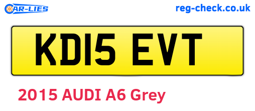 KD15EVT are the vehicle registration plates.
