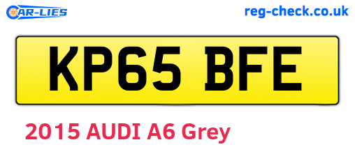 KP65BFE are the vehicle registration plates.