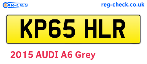 KP65HLR are the vehicle registration plates.