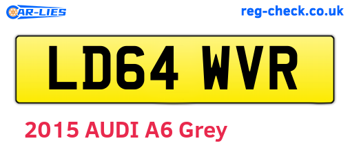 LD64WVR are the vehicle registration plates.