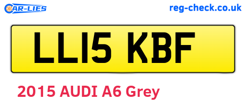 LL15KBF are the vehicle registration plates.