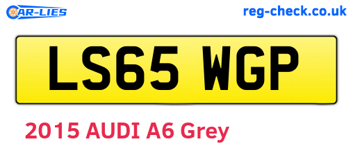 LS65WGP are the vehicle registration plates.