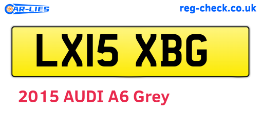 LX15XBG are the vehicle registration plates.