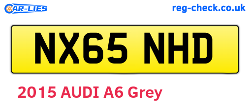 NX65NHD are the vehicle registration plates.