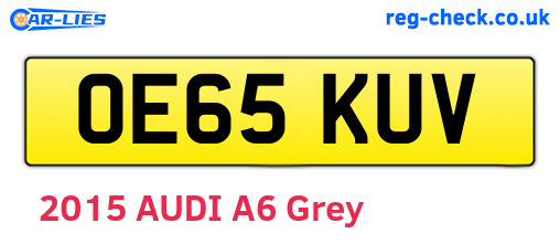 OE65KUV are the vehicle registration plates.
